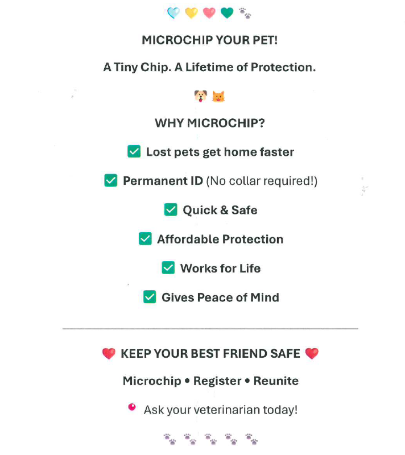 Microchip your pet